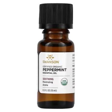 Swanson, Certified Organic Peppermint Essential Oil